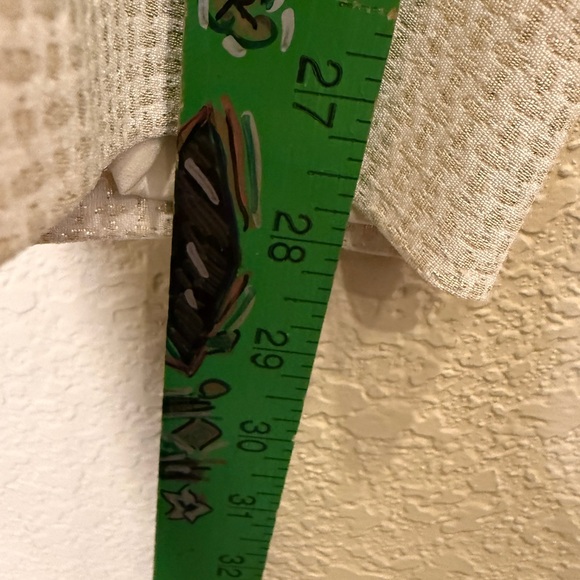 St. John Couture Emma Cream and Gold Silk Ankle Pants sz 8 - Picture 13 of 13